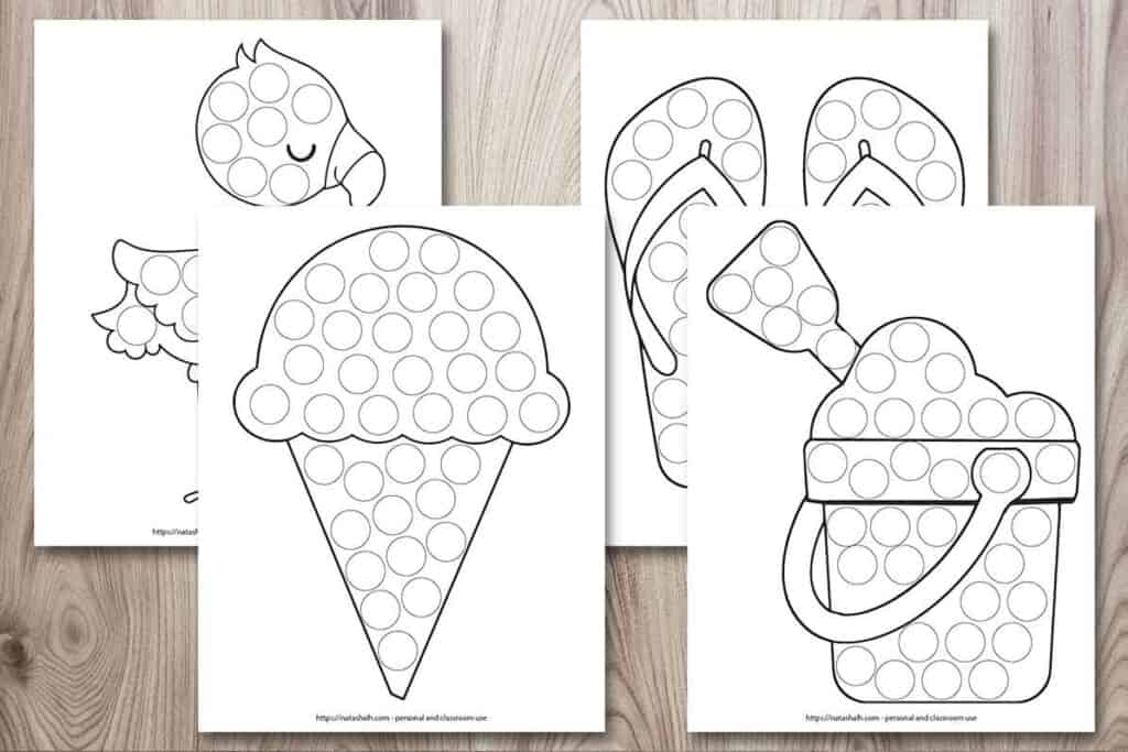11 Free Printable Summer Do A Dot boredom Buster For Toddlers  - Summer Dauber Worksheets