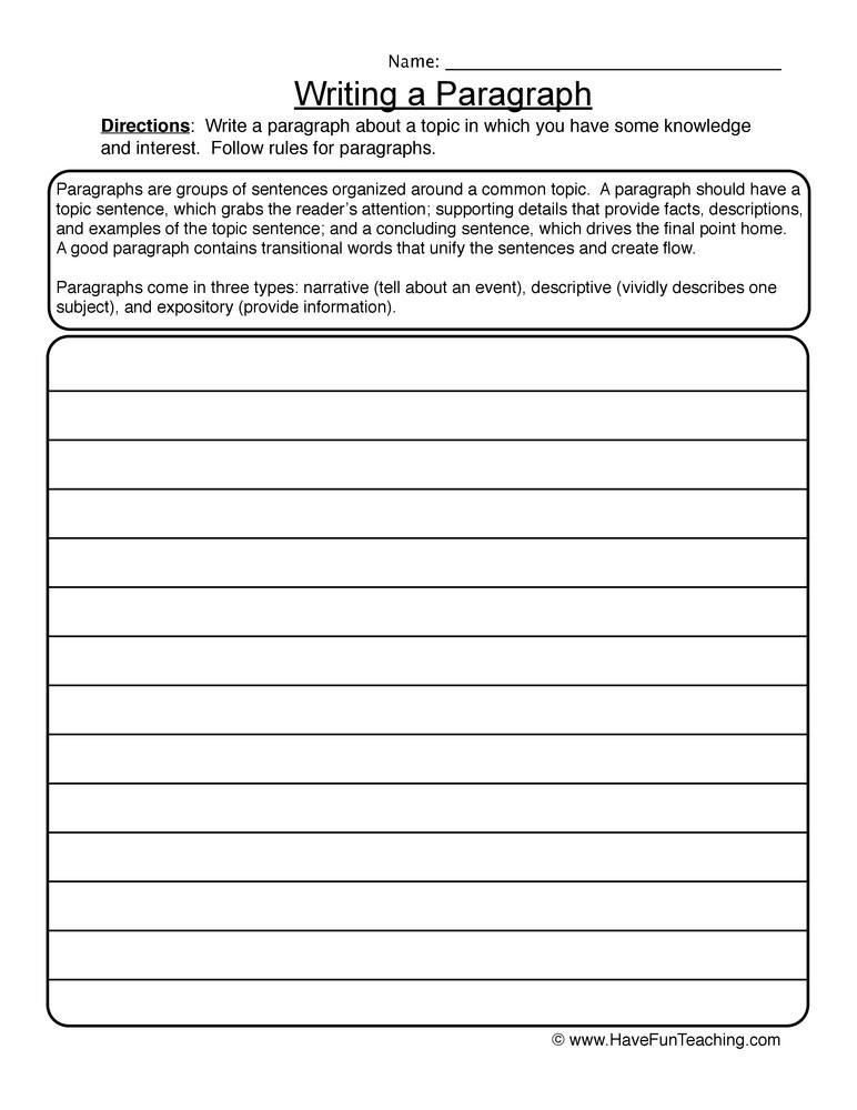 4th Grade Paragraph Outline Worksheet - Free 4Th Grade Paragraph On Summer Outline Worksheet