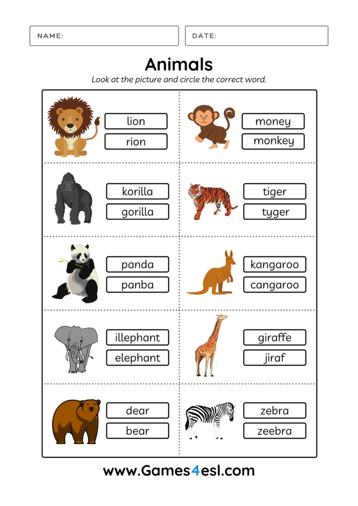 Animals Worksheets For Grade 1 Pdf - Summer Animal Worksheets Grade 1