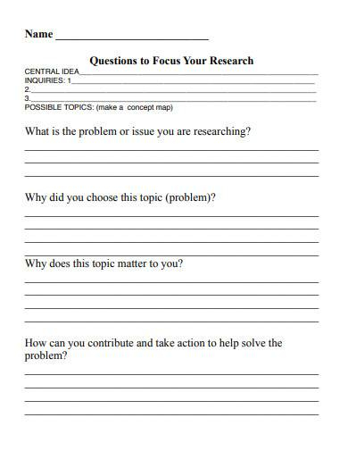 FREE 10 Research Worksheet Samples In PDF - Summer Research Worksheet Answers