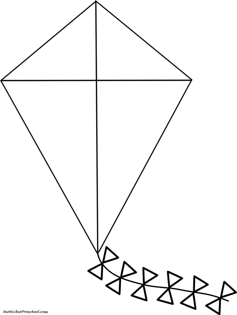 Free Printable Kite Coloring Pages For Kids - Summer Kite Coloring Worksheets For 1St Grade
