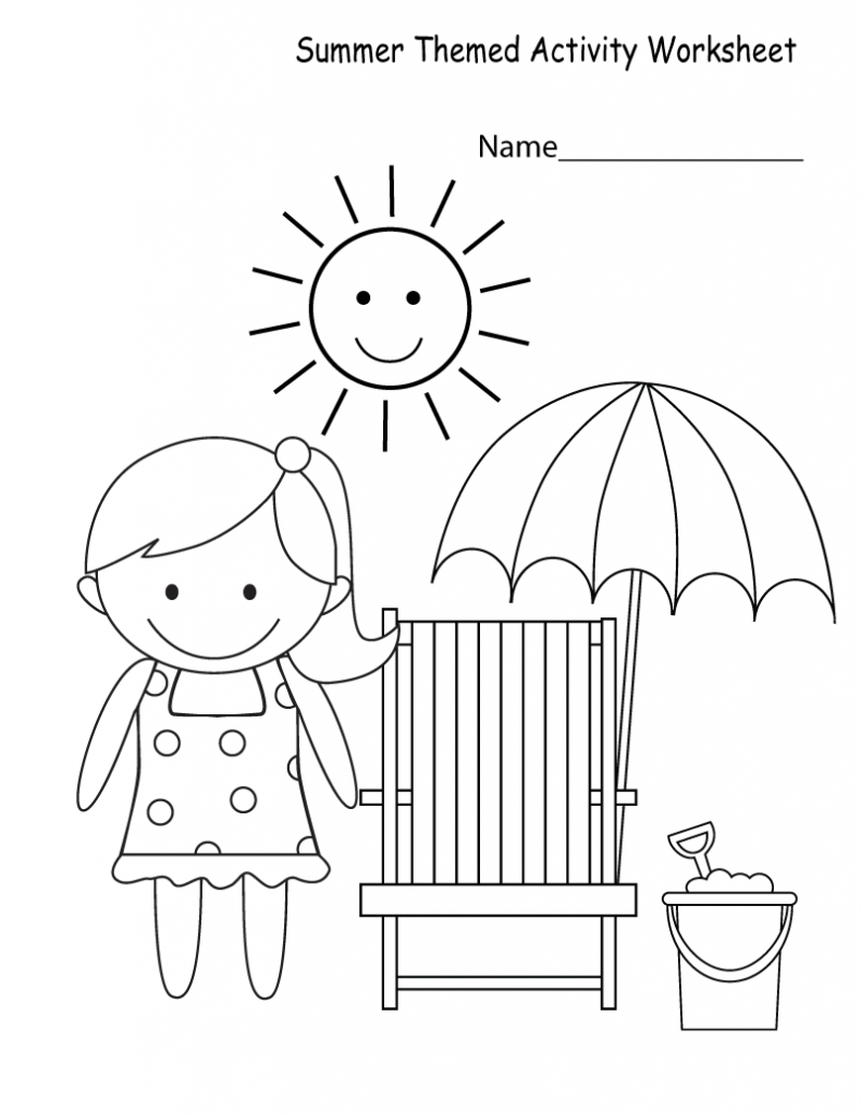Free Printable Summer Activity Sheets - Color And Label Summer Worksheets