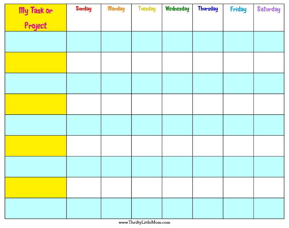 Free Printable Summer Reward Chart For Kids Thrifty Little Mom - Summer Worksheet Rewards