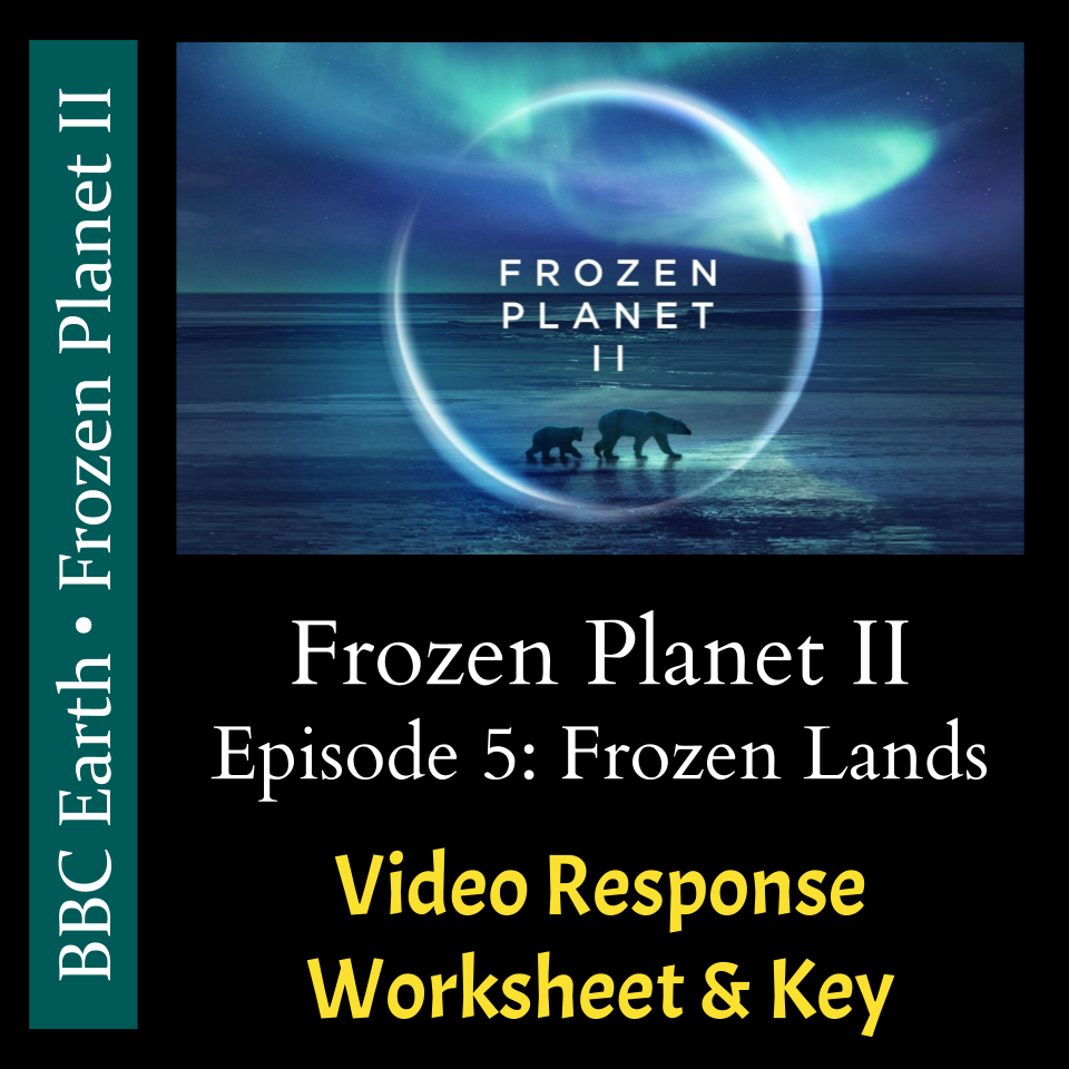 Frozen Planet 2 Episode 5 Frozen Lands Video Response Worksheet  - Frozen Planet Summer Worksheet