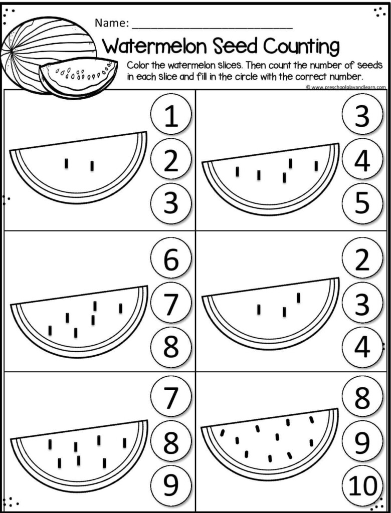 Math Summer Worksheets - Summer Math Worksheets For Kindergarten
