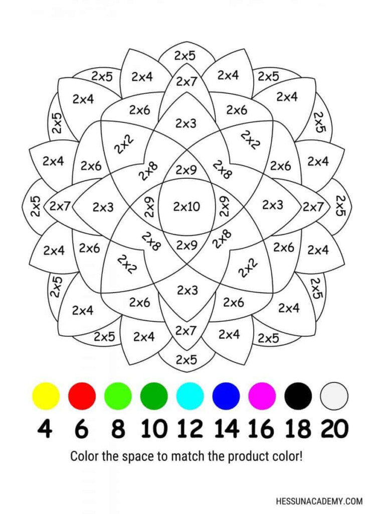 Multiplication Worksheet color by number 1 Hess Un Academy - Multiplication Coloring Worksheets Summer