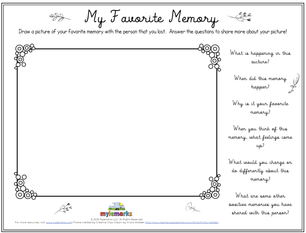 My Favorite Memory Template - Favorite Memory From Summer Worksheet Preschool