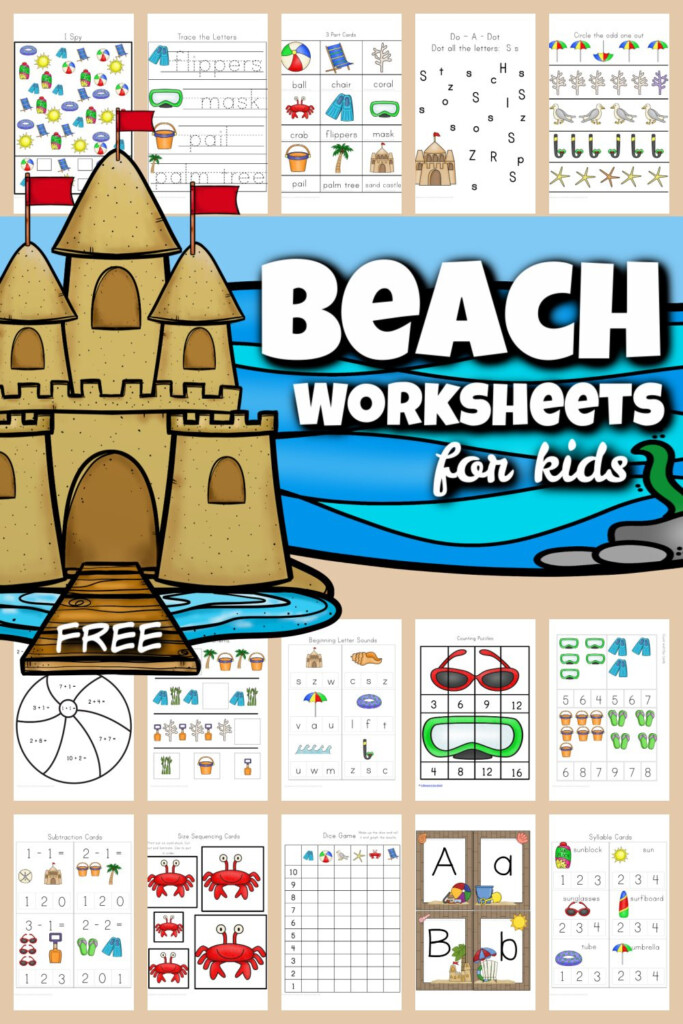 Printable Beach Worksheets - Allabout My Summer Worksheet Beach