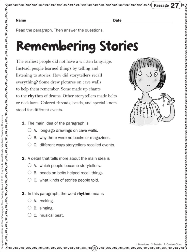 Reading Comprehension Worksheets For 5th Graders - Summer Reading Comprehension Worksheets For Fifth Grade