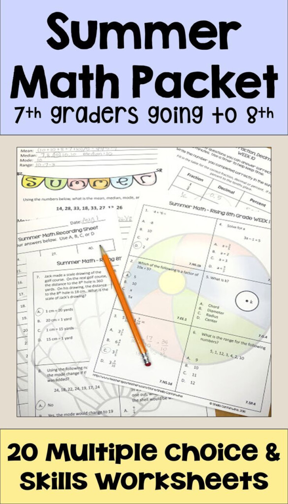 Summer Activities For 8th Graders - Summer Worksheets For 8Th Graders