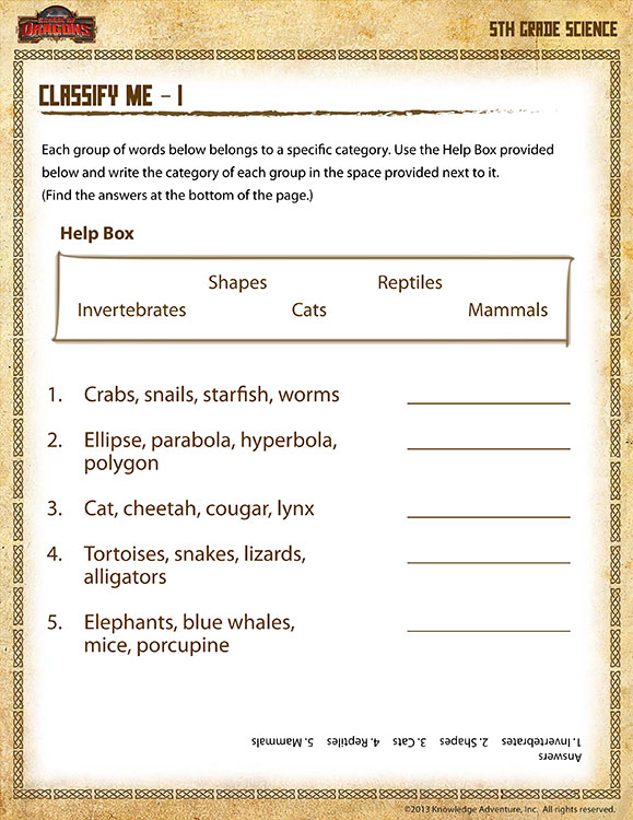 Summer Science 5th Grade Worksheets Scienceworksheets - Summer Science 5Th Grade Worksheets