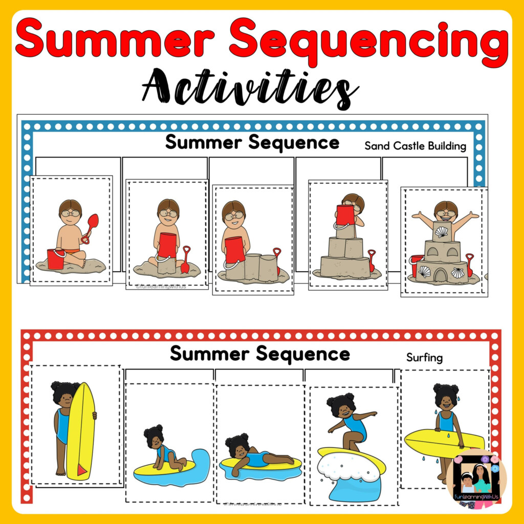 Summer Sequencing Activity Story Writing Worksheets Made By Teachers - Writing A Summer Story Worksheet