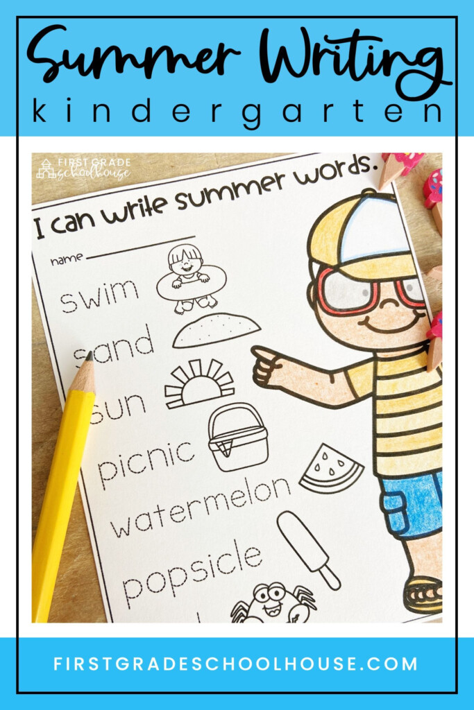 Summer Writing Activities Kindergarten Writing Prompts - Summer Break Writing Worksheet