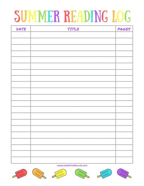 This Free Printable Summer Reading Log Will Help Your Kids Keep Track  - Read This Summer Library Worksheet